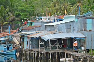 Fisherfolk's homes.....