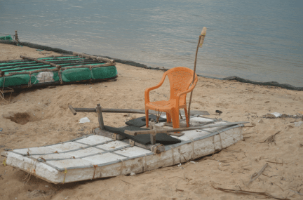 I would wonder quite how seaworthy this little craft is ....