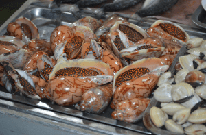 More shellfish ...wonderful colours, and they taste good too....