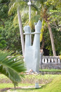 Appropriate sculpture for a penal island...